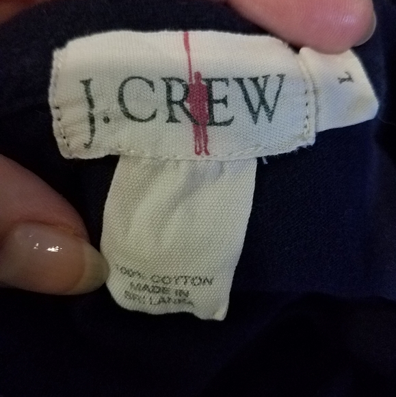 J. CREW NAVY LONG SLEEVED CAUSAL TOP BUTTON DOWN COLLARED SHIRT. LG. - Picture 6 of 6